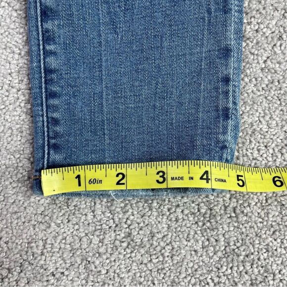 Abercrombie Jeans Women's 23X25 Blue Skinny Ankle High Rise Curve Love Distress - Picture 12 of 13